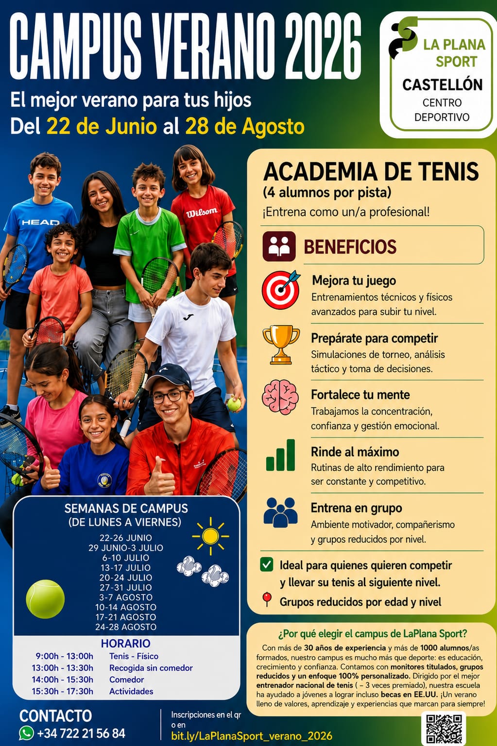 Campus de Verano Academia de tenis verano 2026